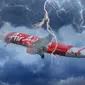 Ilustrasi Pesawat AirAsia hilang