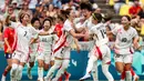 Jepang sempat unggul lebih dulu lewat gol Aoba Fujino pada menit ke-13. (ALAIN JOCARD/AFP)