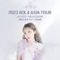 Poster LOVE.ZIP: 2023 BOL4 ASIA TOUR. (Instagram/ckstar.id)