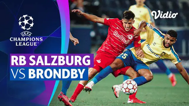 Berita video laga seru babak playoffs Liga Champions 2021/2022 antara RB Salzburg melawan Brondby yang berakhir dengan skor 2-1, Rabu (18/8/2021) dinihari WIB.