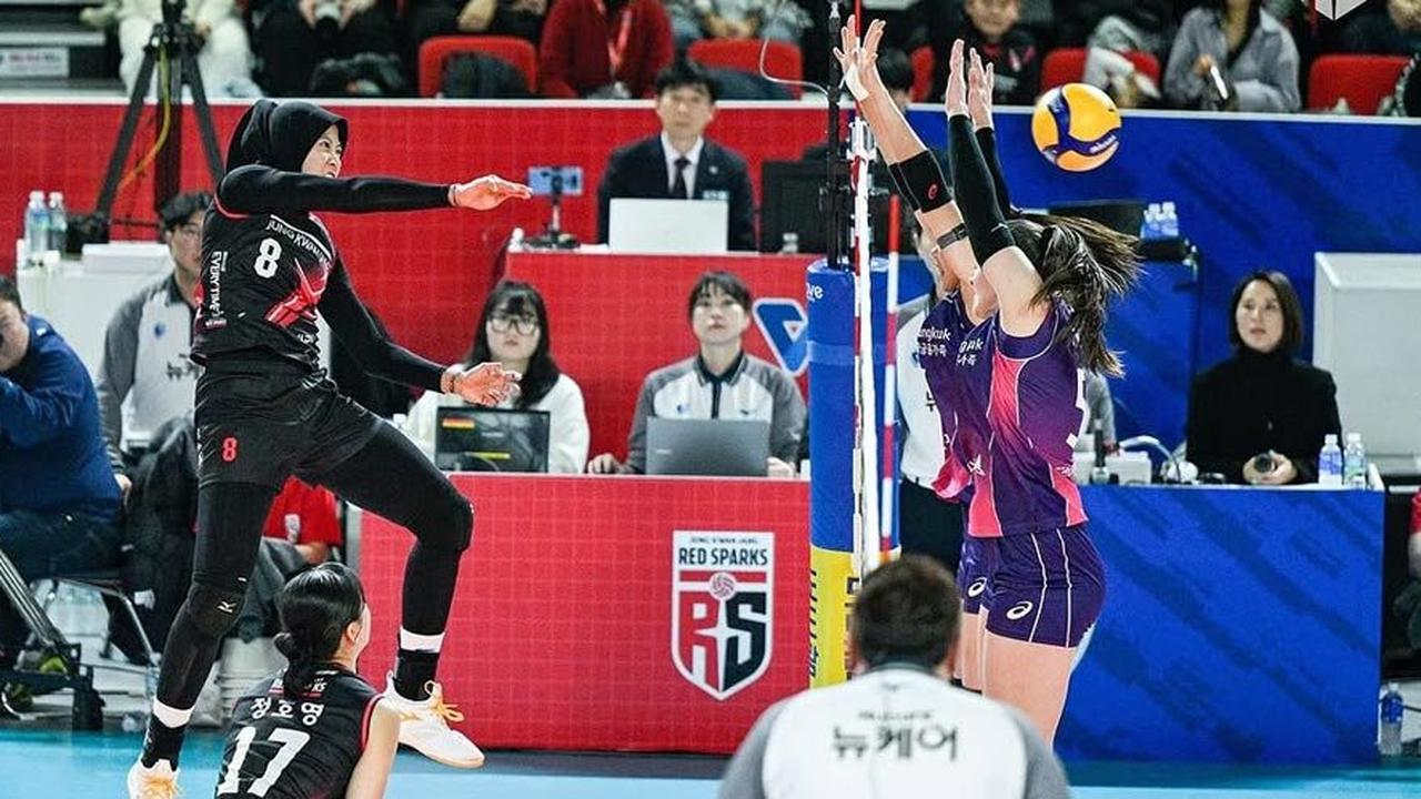 Hasil Korean V League: Red Sparks Menang atas Hyundai Hillstate, Megawati Hangestri Kembali Tampil Apik