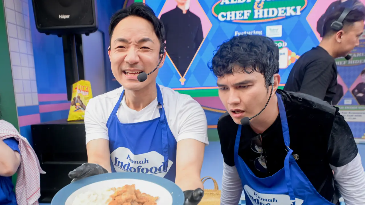Duel Masak Aldi Taher Versus Chef Hideki di Rumah Indofood PRJ 2026