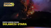 Erupsi Gunung Ruang di Kabupaten Kepulauan Sitaro, Sulut pada, Selasa (16/4/2024), menyebabkan ribuan warga terpaksa mengungsi. Dampak lainnya adalah tertundanya sejumlah penerbangan.