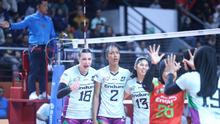 Pemain asing Jakarta Pertamina Enduro Irina Voronkova mencetak 33 poin dalam laga kontra Jakarta Electric PLN Mobile pada final four Proliga 2026 di Jawa Pos Arena, Surabaya, Jawa Timur, Kamis (2/4) malam. (foto: PBVSI)