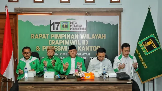 Plt Ketua Umum Partai Persatuan Pembangunan (PPP) Muhamad Mardiono saat memimpin  Rapat Pimpinan Wilayah (Rapimwil) di Denpasar, Bali. (Istimewa)