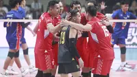 Timnas voli putra Indonesia beraksi di SEA V League 2024. (Dok PBVSI)