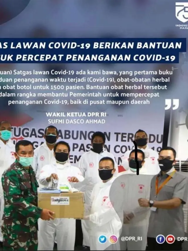 Satgas Lawan Covid-19 DPR RI