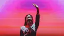 Bernadya menyapa penonton dalam acara KapanLagi Buka Bareng BRI Festival 2025 yang berlangsung di Plaza Parkir Timur Kompleks Stadion Utama Gelora Bung Karno (SUGBK), Senayan, Jakarta. (Bola.com/Bagaskara Lazuardi)