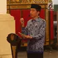 Presiden Jokowi membuka Rapat Kerja Nasional Korps Pegawai Republik Indonesia (KORPRI) di Istana Negara, Selasa (26/2). Jokowi meminta seluruh aparatur negara mampu merespons perkembangan teknologi yang berjalan sangat cepat. (Liputan6.com/Angga Yuniar)