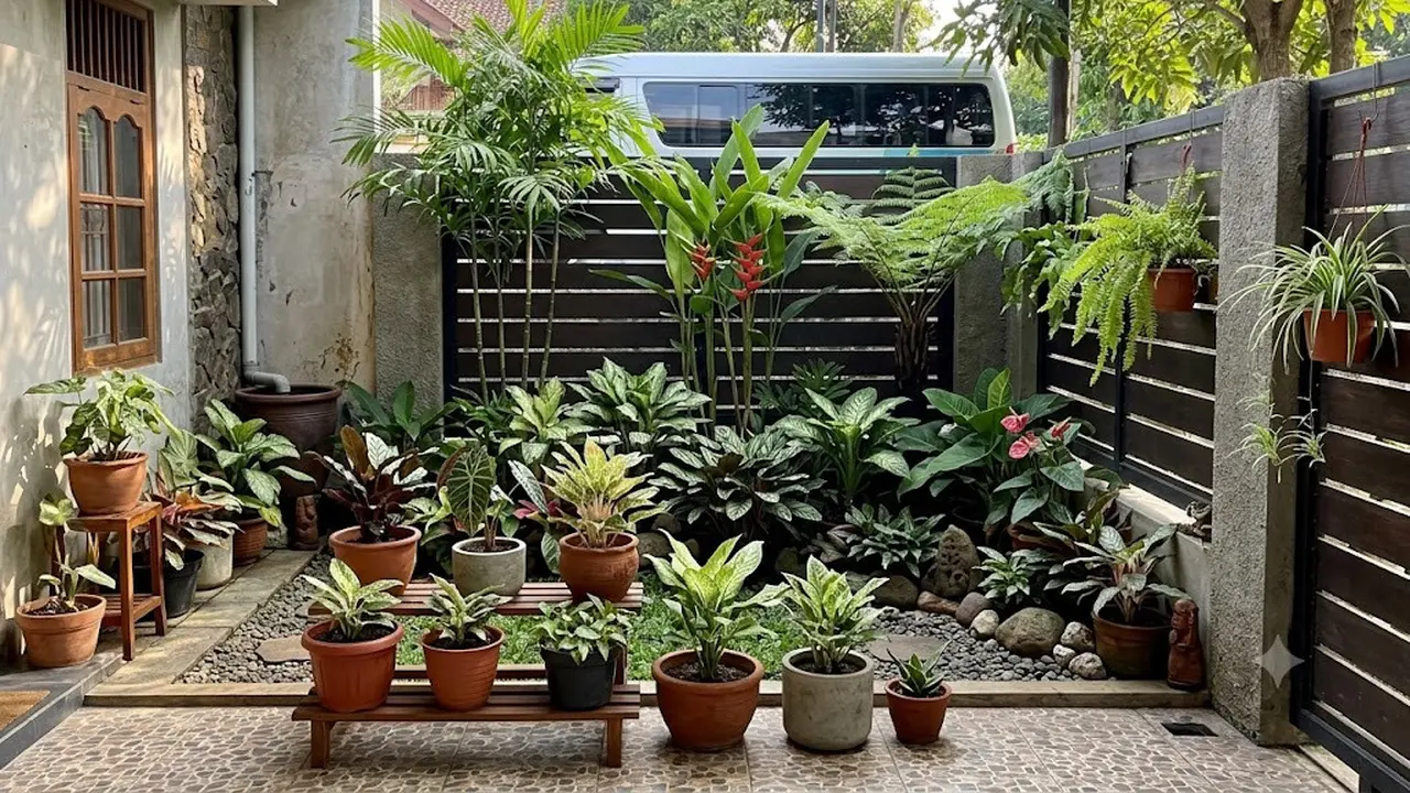 9 Inspirasi Kebun Mini di Balik Pagar yang Tidak Terlihat dari Jalan, Jadi Oase Tersembunyi