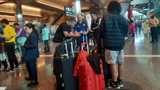 Keramaian Penonton Piala Dunia 2022 di Bandara Hamad