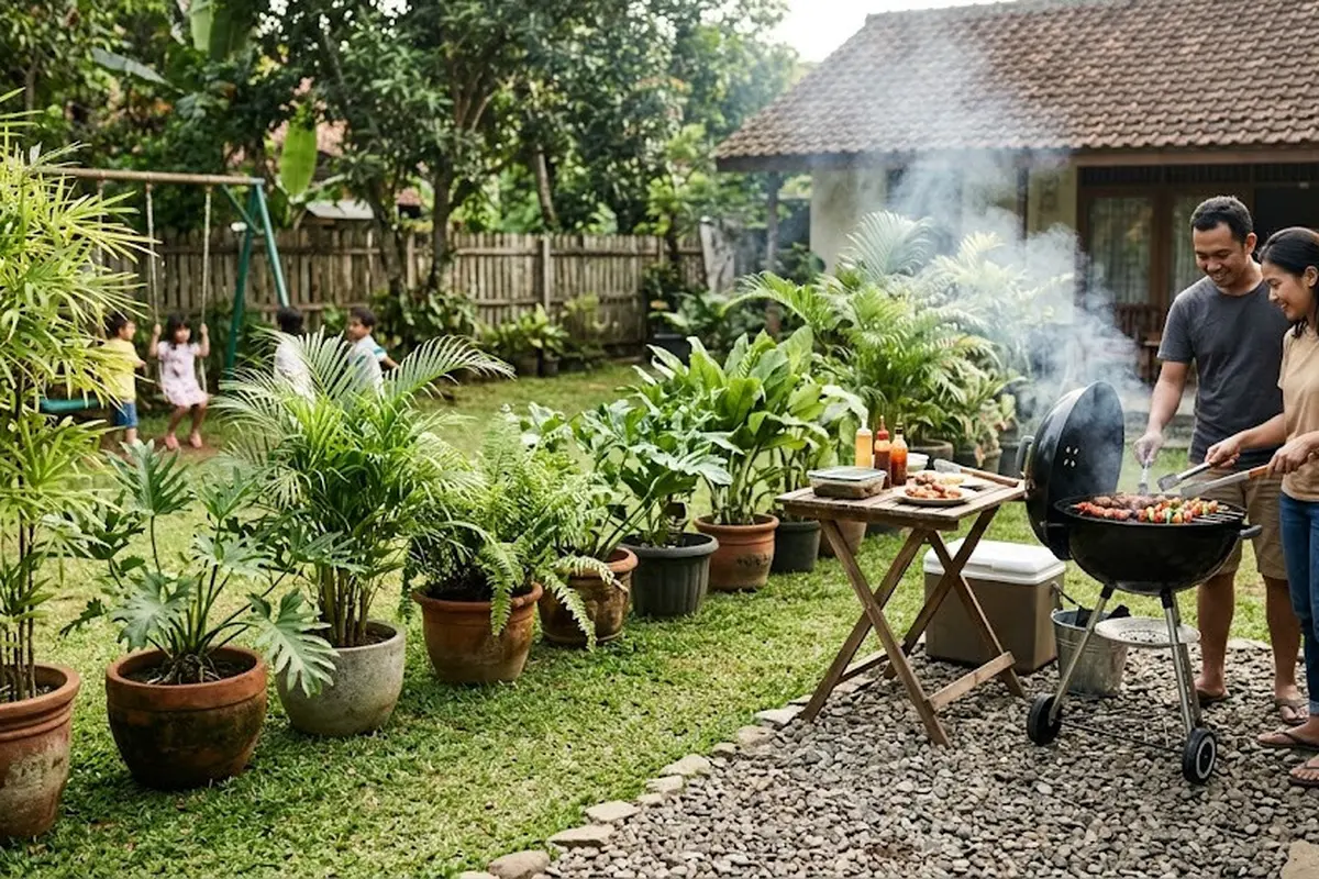 Ide Belakang Rumah untuk Area BBQ Tanpa Renovasi Besar
