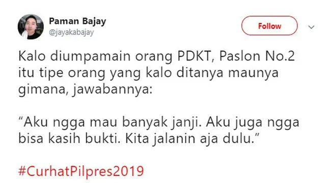 curhat pilpres (foto: @jayakabajay)