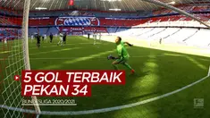 Berita video gelandang Bayern Munchen, Joshua Kimmich, dan para pencetak gol terbaik pada pekan 34 Bundesliga 2020/2021.