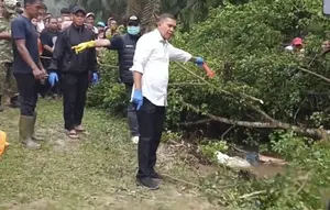 Geger Temuan Mayat Pria Terbungkus Karung di Kebun Sawit Asahan