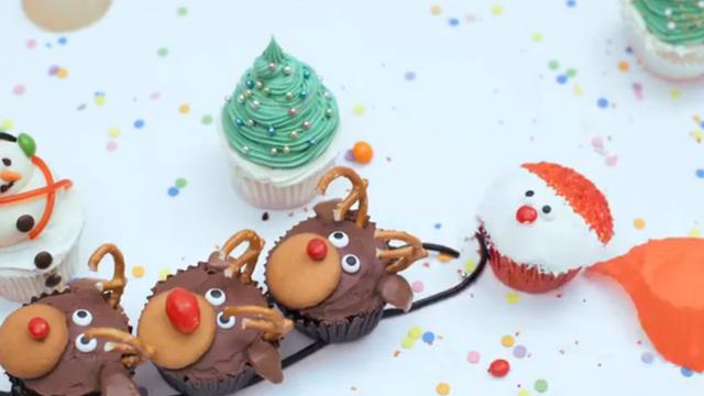 Tutorial Kuliner Hias Cupcake Santa Claus Lucu Dan Menggemaskan