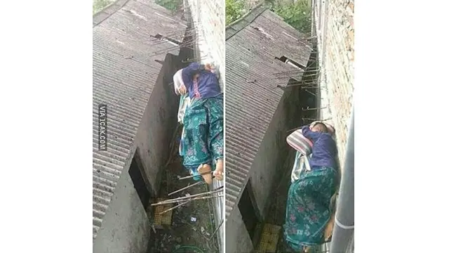 6 Momen Nyeleneh di Atap Rumah Ini Bikin Tepuk Jidat