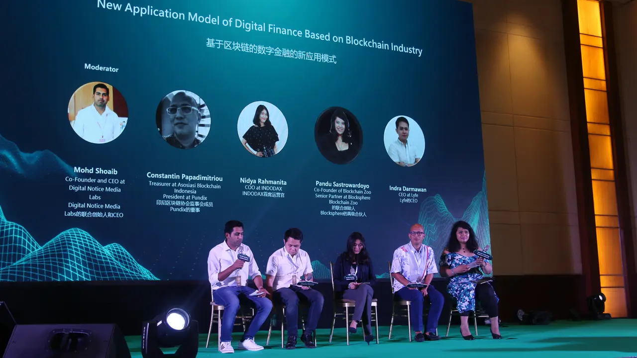 World Blockchain Forum yang diadakan di Hotel Ritz Carlton Pacific Place Jakarta. Liputan6.com/Keenan Pasha