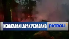 Barang dagangan tidak ada yang tersisa. Bahkan, api juga membakar motor milik warga.