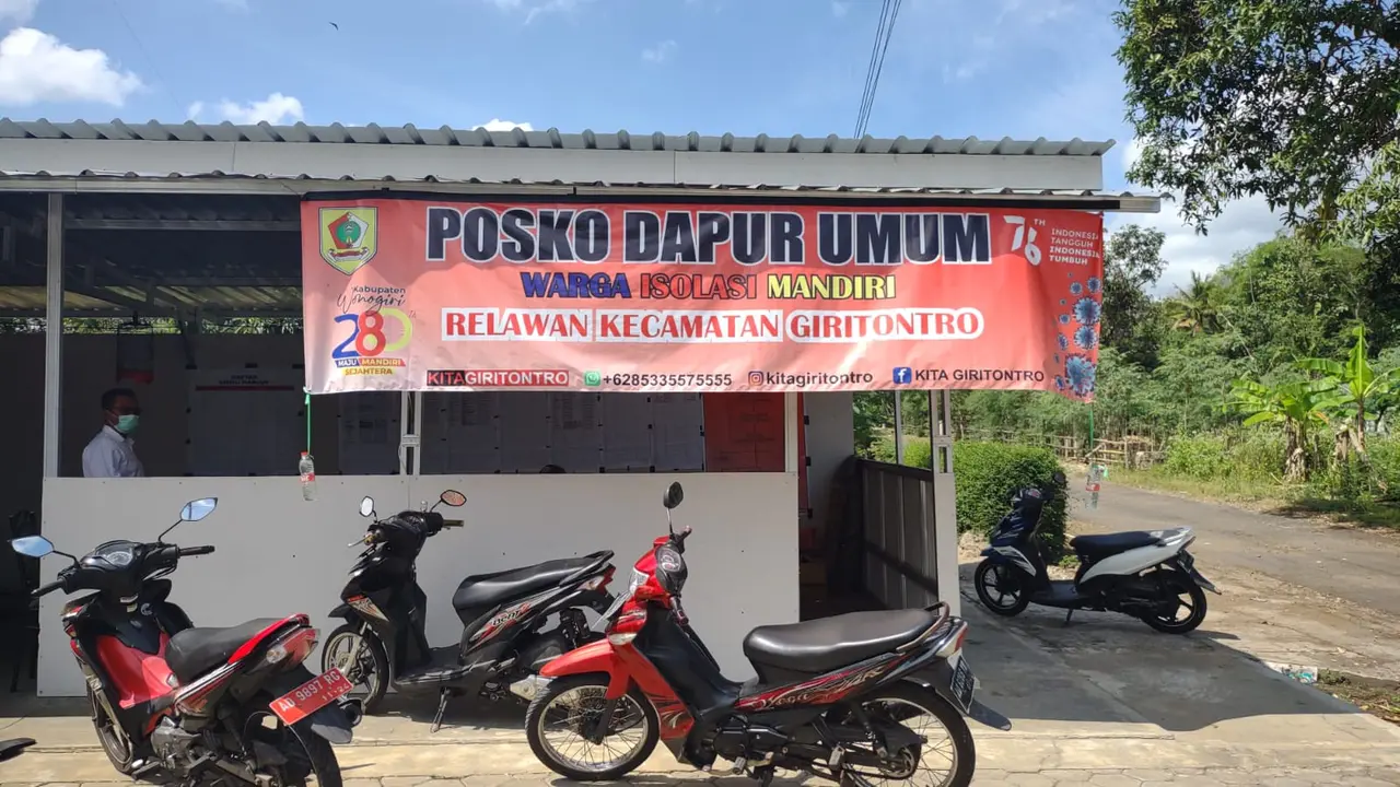 Dapur Umum warga Isolasi Mandiri
