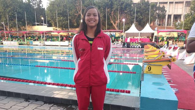 Adellia Permata Dari Kolam Renang Asean Schools Games 2019 Bola Liputan6 Com