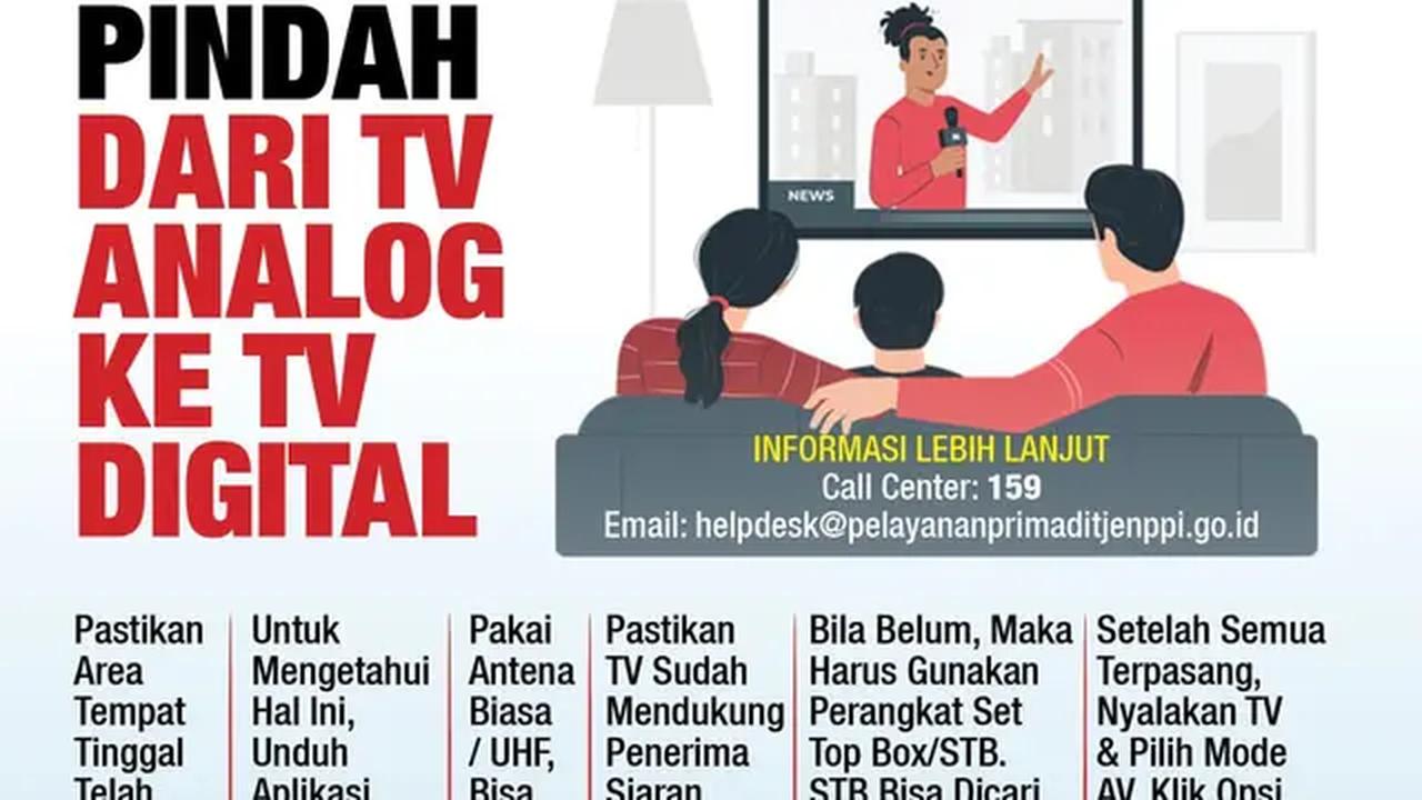 Infografis Cara Pindah Dari TV Biasa Ke TV Digital