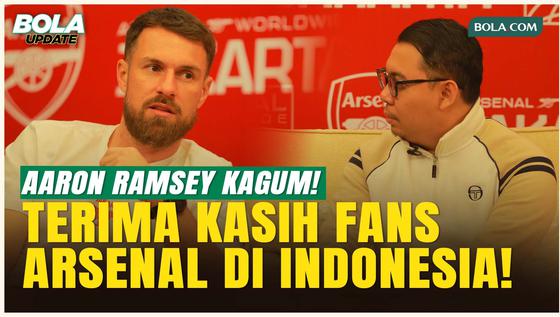 EKSKLUSIF! Aaron Ramsey Terkesima Lihat Semangat Fans Arsenal Indonesia, Sangat Ramai dan Vokal
