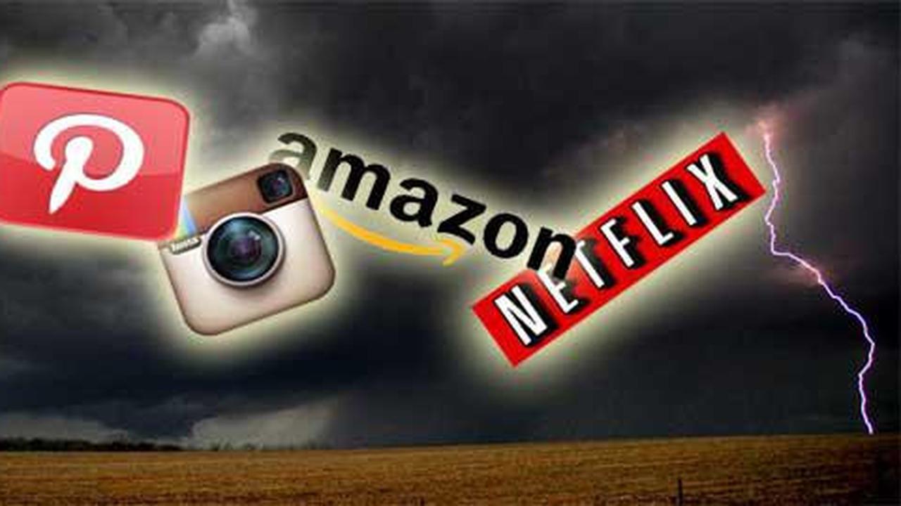 Badai topan lumpuhkan Amazon, Netflix, Pinterest, dan Instagram
