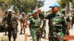Citizen6, Kongo: Prajurit TNI yang tergabung dalam Satgas Kompi Zeni TNI Kontingen Garuda XX-I/MONUSCO, kembali mendapat kunjungan dari pejabat MONUSCO. (Pengirim: Badarudin Bakri)