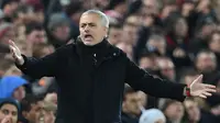 Potret Jose Mourinho pada 16 Desember 2018. (Foto: PAUL ELLIS / AFP)