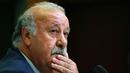 Pelatih Spanyol, Vicente del Bosque saat memberikan keterangan kepada awak media di Las Rozas, Spanyol, (17/5/2016). Sebagai juara bertahan Spanyol berada di grup D bersama Republik Ceko, Turki dan Kroasia. (REUTERS / Juan Medina)