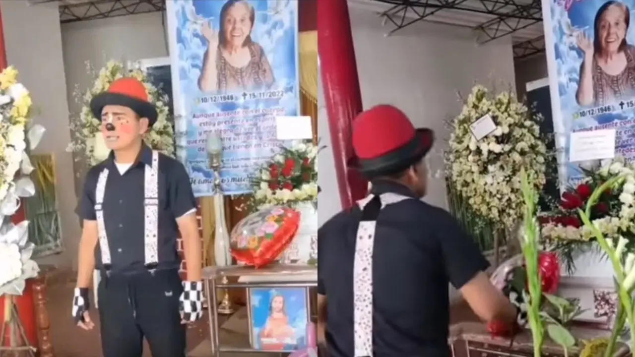 Pakai Kostum Badut Saat Melayat