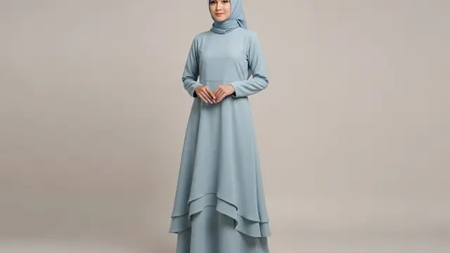 Gamis Clean dengan Layer Lembut