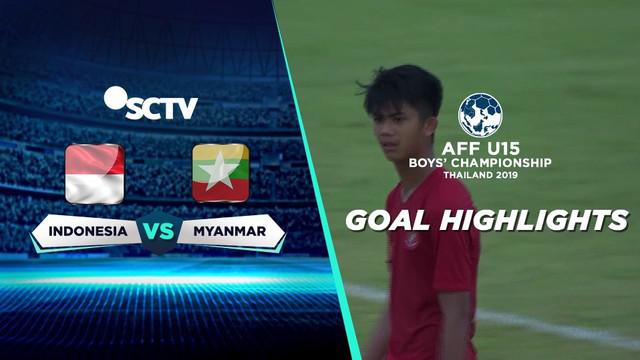 Berita video gol-gol yang dicetak Timnas Indonesia U-15 ke gawang Myanmar U-15 di Piala AFF U-15 2019, Minggu (4/8/2019).