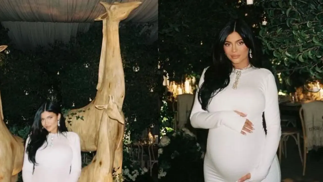 Kylie Jenner Gelar Baby Shower Mewah Bertema Jerapah, Dapat Kado Stroller Seharga Rp62 Juta