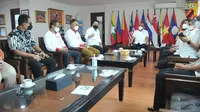 LPDUK Kemenpora bertemu Ketua KONI Pusat, Letjen. TNI (Purn) Marciano Norman (istimewa)