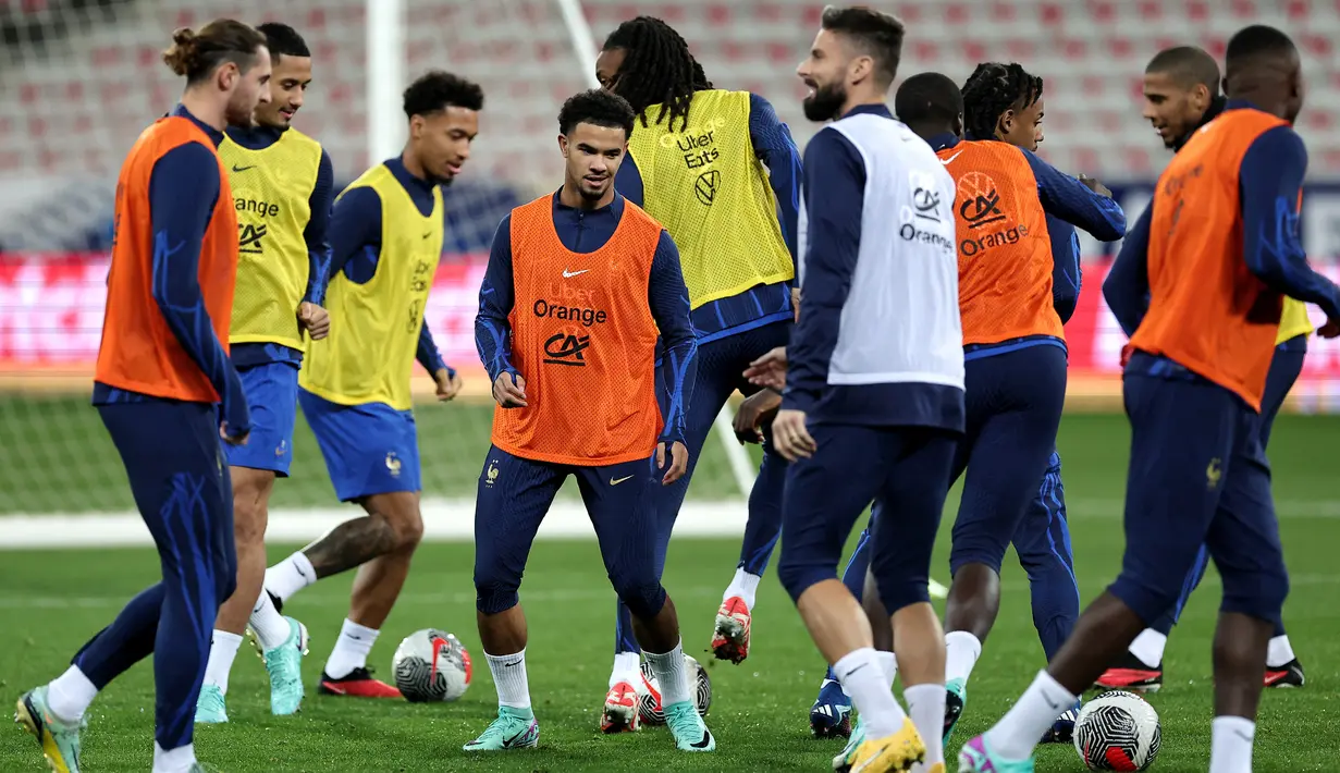 Les Bleus sudah dipastikan sebagai pemenang grup dengan dua pertandingan tersisa. (FRANCK FIFE / AFP)