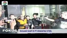 Terkait kasus suap PT Krakatau Steel (KS), tiga orang telah ditetapkan tersangka, semantara seorang lainnya masih buron.