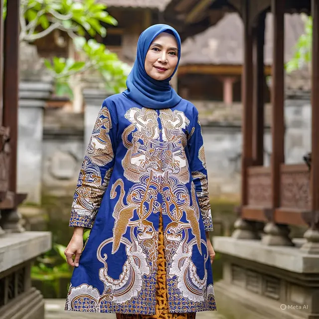 Gamis Batik Ibu-Ibu Umur 50
