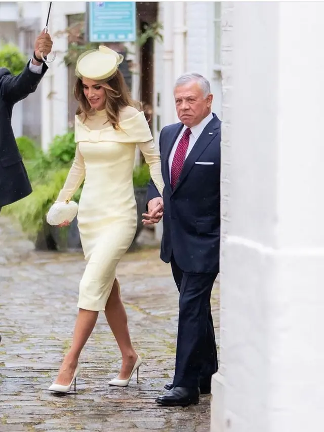 Raja Yordania Abdullah II dan Ratu Rania menghadiri acara penobatan Raja Charles dan Ratu Camilla pada 6 Mei 2023. (Instagram/@queenrania)