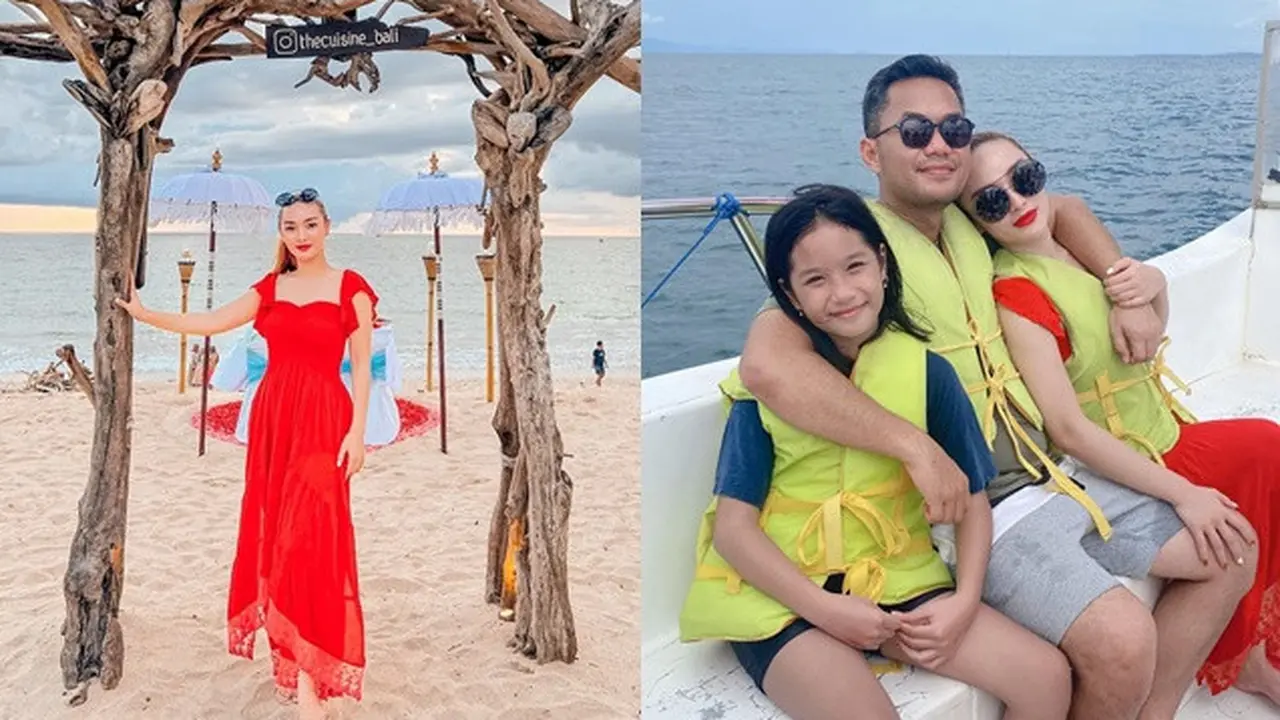 6 Potret Liburan Zaskia Gotik di Bali, Kompak Bareng Anak Sambung