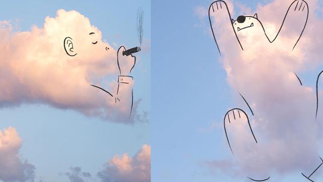 Gemas Ilustrator Ini Ubah Awan Jadi Gambar Lucu Citizen6 Liputan6 Com