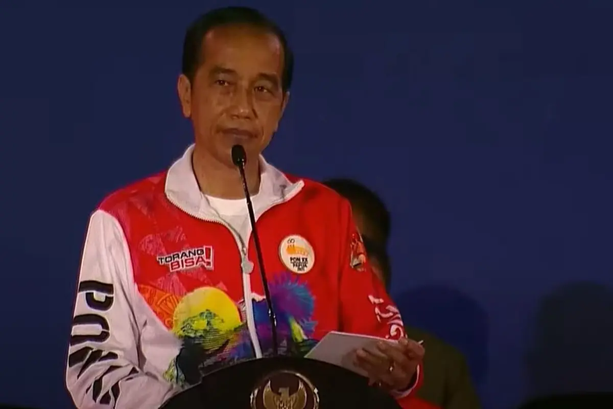 Presiden Joko Widodo (Jokowi) membuka ajang Pekan Olahraga Nasional (PON) XX Papua. (Foto: Tangkapan Layar Youtube Sekretariat Presiden)