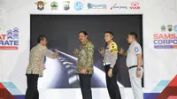 Peluncuran program Samsat Corporate di PT Triangle Motorindo, Semarang, Selasa (7/11/2023). (Foto: Istimewa)