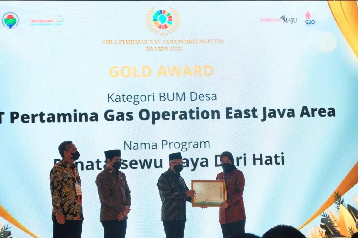 PT Pertamina Gas (Pertagas) selaku afiliasi Sub Holding Gas Pertamina raih 6 penghargaan pada ajang Corporate Social Responsibility (CSR) dan Pembangunan Desa Berkelanjutan (PDB) Awards 2022