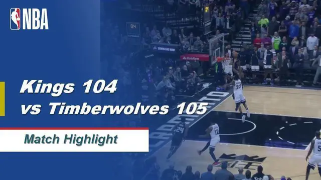 Berita Video Highlights NBA 2019-2020, Sacramento Kings vs Minnesota Timberwolves 104-105