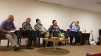Forum diskusi jurnalis Malaysia - Indonesia di Hotel Everly, Putrajaya, 12 Februari 2019 malam. (Dokumentasi Iswami)