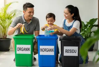 Sediakan Tempat Sampah Terpisah dengan Label Jelas. Foto: Gemini