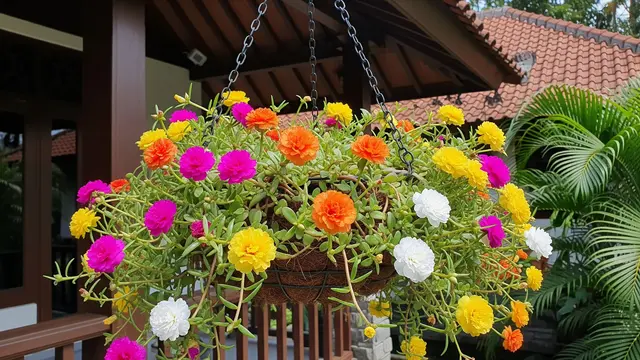 Tanaman Gantung Outdoor yang Tahan Panas dan Hujan