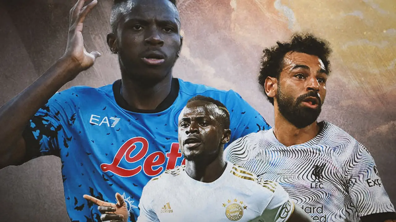 Ilustrasi - Victor Osimhen, Mohamed Salah, Sadio Mane